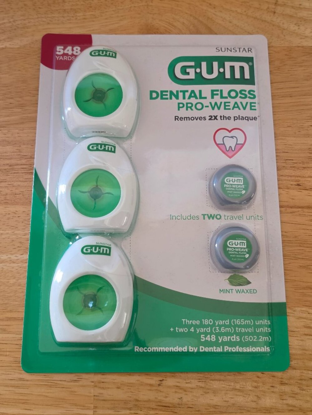 GUM Pro-Weave Dental Floss 3-180, 2-4 Yard Spools New